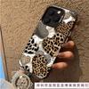 Sweet and cool babes leopard print love Apple 15 mobile phone case for 14promax laser iPhone13 Europe and America 12 hard