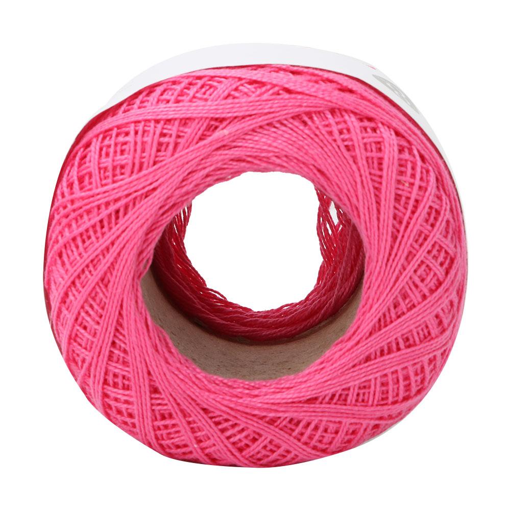 Lace Line Cotton Hand Crocheted Summer Silk Light Thin Line (6615 Rose  Red  )
