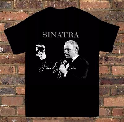 Frank Sinatra Signature Short Sleeve Cotton TShirt Men All Size S To 5XL