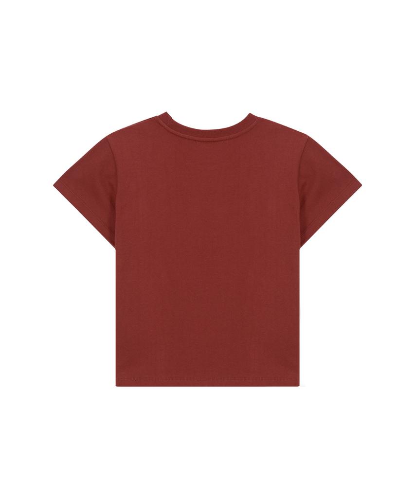 Isjabaibeu Itz Official Logo Crop T Shirt - Red