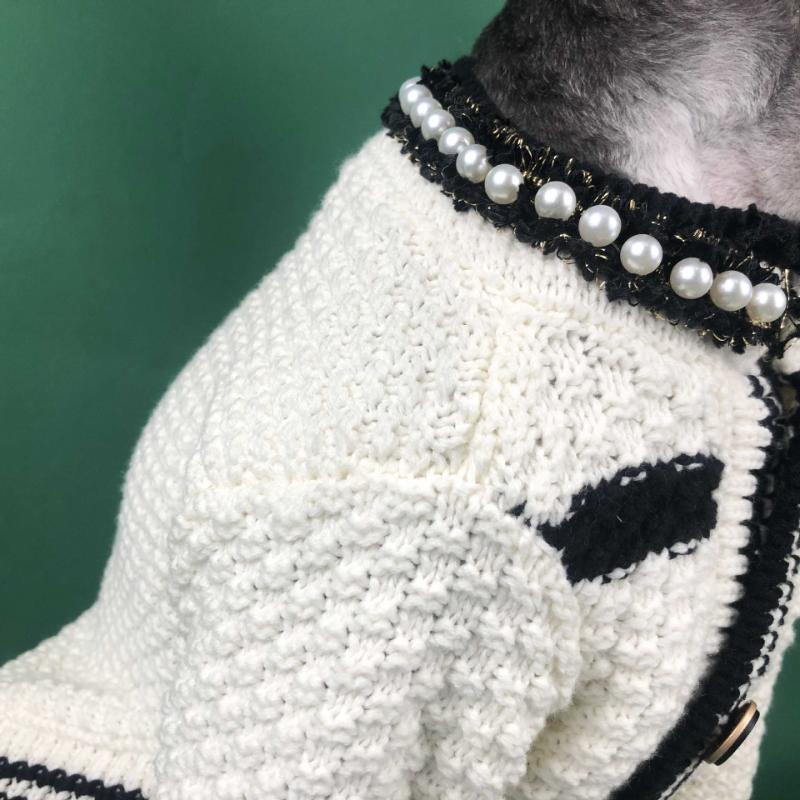 Ubranka dla psów odzież wiosenna mały pachnący sweter sweter Chenille pomorski Teddy Corgi mops kot ubranka dla zwierząt ubranka dla szczeniąt