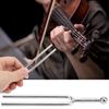 2 Stück Silberfarbene Stimmgabel Stahl Stimmgerät Klangreferenzwerkzeug Musikinstrumentenkalibrierung