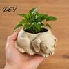 Unique Dog Shaped Flower Pot Cute Puppy Planter, 3D Printed Decorative Plant Pot, Indoor Small Holder Planter for Succulents Home Office Decor