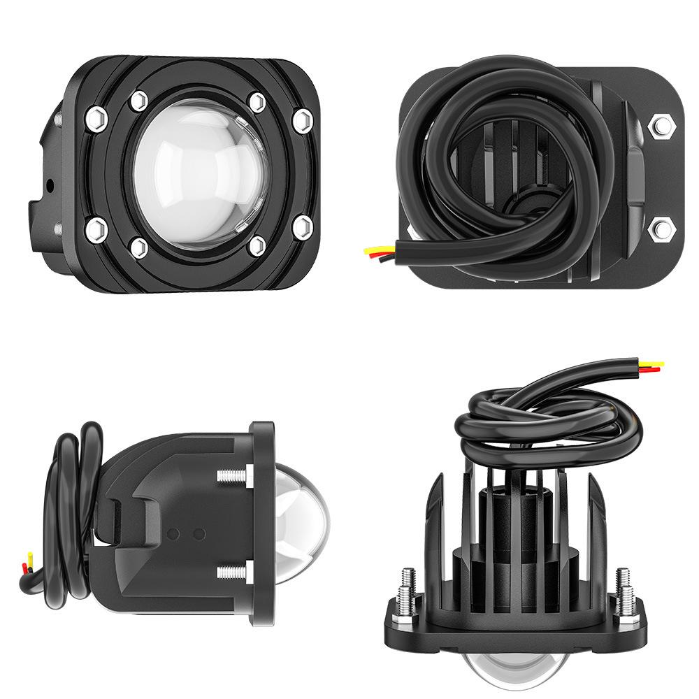 2PCS 3" Car LED Work Light White Yellow Flush Mount Driving Light Fog Lights