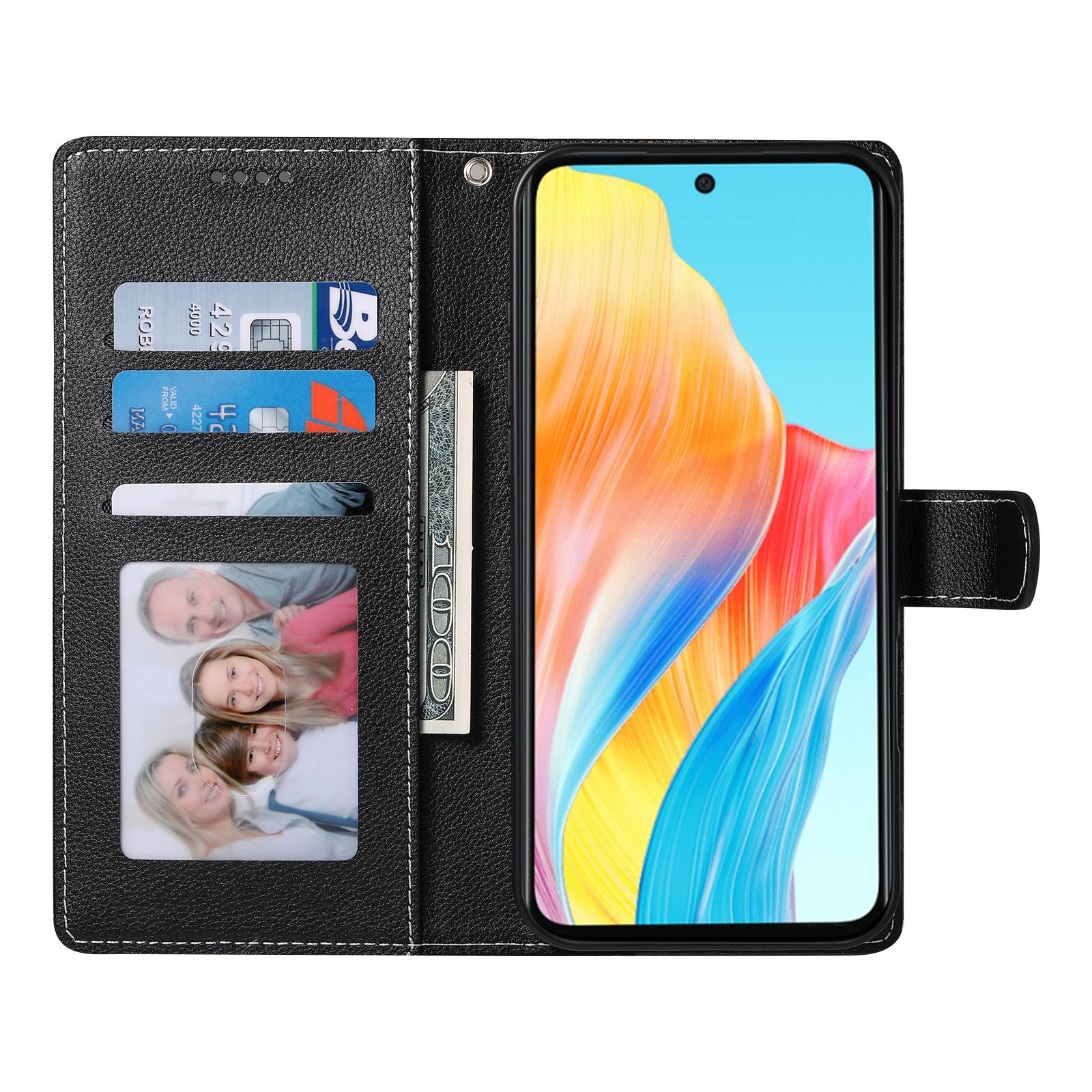

For Realme 14 Pro+ 5G Stand Case Litchi Texture Leather Wallet Phone Cover Magnetic Snap Sky Blue