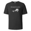 Attempted Murder Print T-shirt Men Women Cotton Breathable Top Round Collar Oversize Basic Personality Simple T-shirt Men Y2K