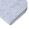 Pen Case Felt Storage Pencil Bag Thickened Flat Paint Brush DustProof Storage Tools(Light Gray )