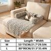 Hund Katze Sofa Bett, Plüsch Haustier Sofa Bett mit Kissen, Rutschfeste Möbel Schutzhülle für Indoor Katzen Kleine Hunde
