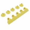 100 Sets Livestock Ear Tag Blank Animal Pig Ear Label TPU Yellow for Farm Husbandry