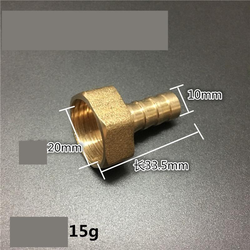 Brass Hose Fitting 4mm-19mm Barb Tail 1/2"  BSP Female Thread Copper Connector Joint Coupler Adapter