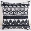 Personalisierte Schwarz-Weiß Dekorative Kissenhülle Geometrie Polyester Sitz-Taillen-Kissenbezug für Sofa Heimdeko