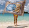 Funny Retro Beach Towel, Colorful Artistic Design Quick-Dry Sand-Free Bath Towel for Vacation, Cruise and Bachelorette