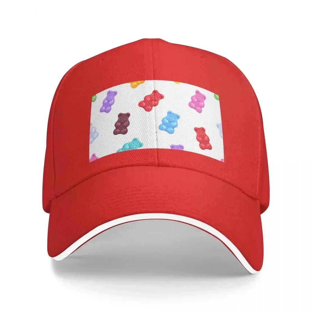 Rainbow Gummy Bears Candy Baseball Cap beach hat Ball Cap Sun Hats For WoUnisex Unisexs