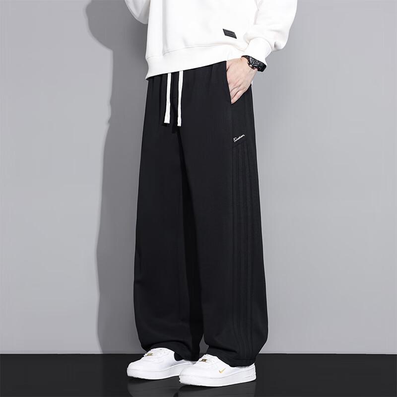 VUUG Men's Autumn/Winter American Style Loose Straight-Leg Casual Trousers