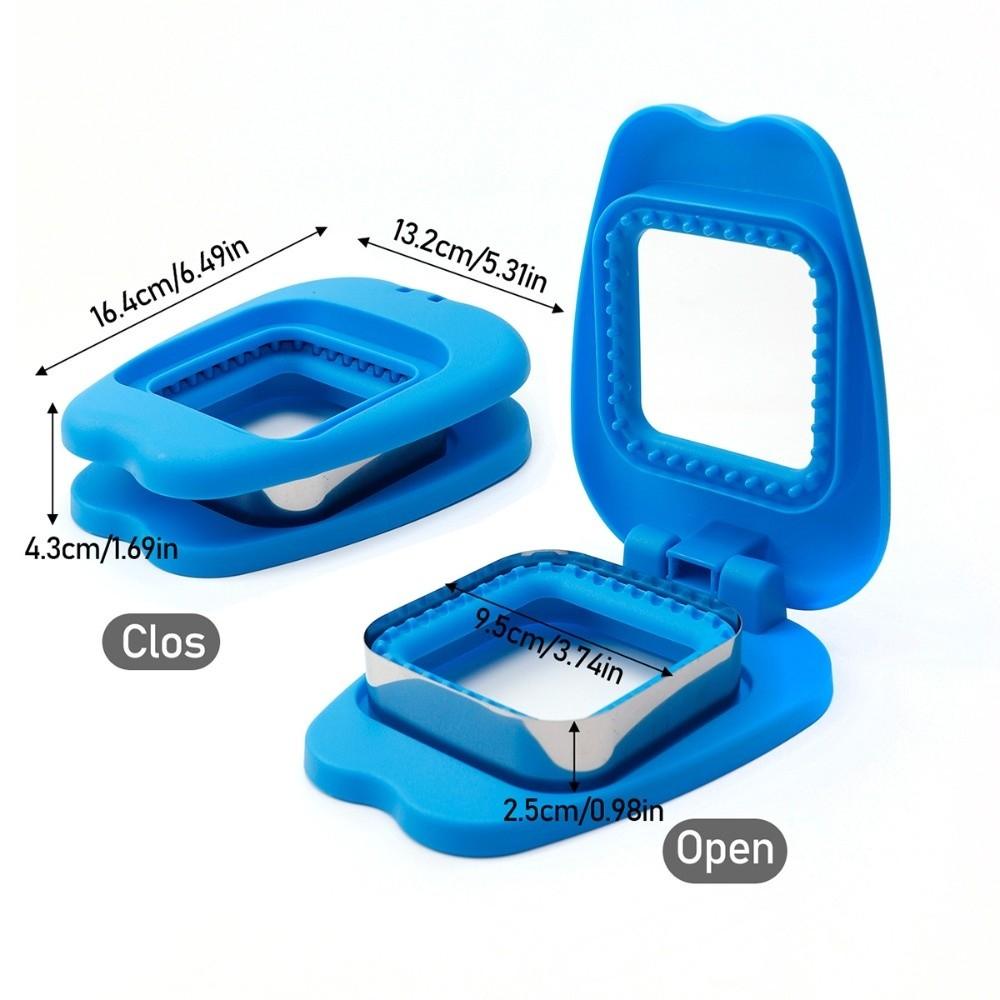 Stainless Steel DIY Sandwich Cutters Mould Sealer Flip Multiple Shapes Toast Bread Mold Square Circular Lunch Box Decor