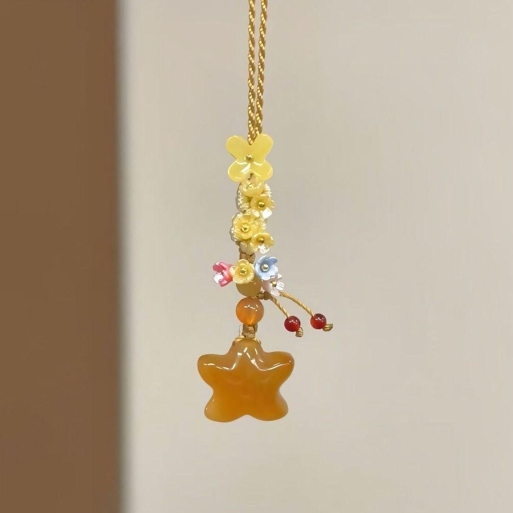 Ice Transparent Mobile Bag Pendant Chinese Style Mobile Phone Strap  Women Girls