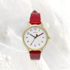 Fieldwork Women's Analog Watch with Leather Strap and Heart-Shaped Second Hand, Red, Queen JN020-5
