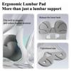 Ergonomic lumbar cushion sitting posture correction chair office sedentary backrest adult lumbar cervical traction device