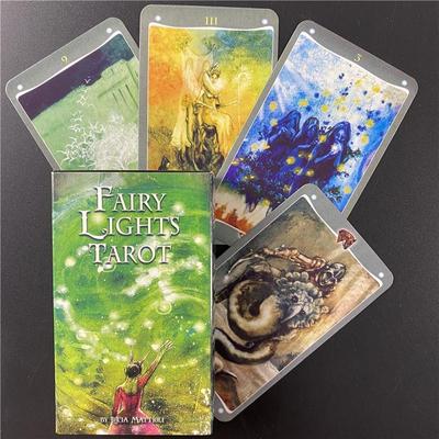 Tarotová karta Fairy Lights Oracle Card Deck Nový anglický tarotový balíček pro hrací kartu Fate Divination