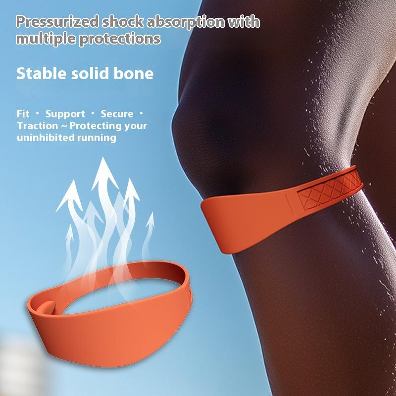 2Pcs Silicone Patella Tendon Knee Straps Support Care Strap Fixed Protection Flexible Sports Band Patellar Strape Brace Shock