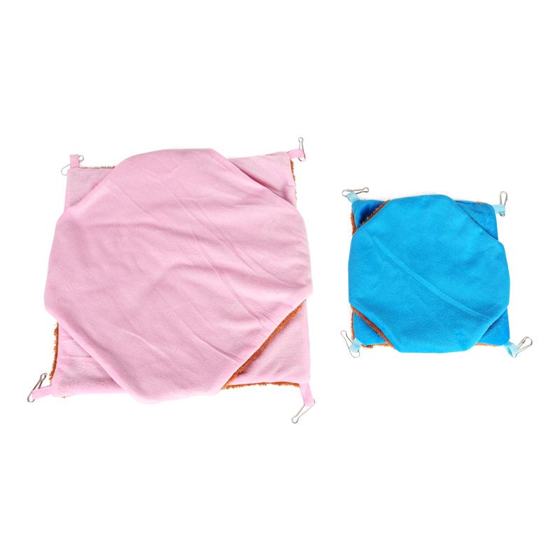 Double Layer Plush Hammock for Small Pets: Hamsters, Squirrels & Sugar Gliders