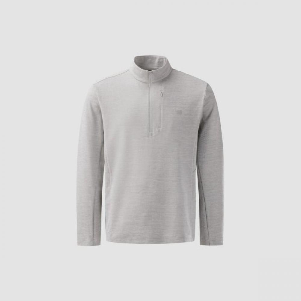 Kolon SporT Men S Melange Zip Up T ShirT jwTbS25141gri Greige/100