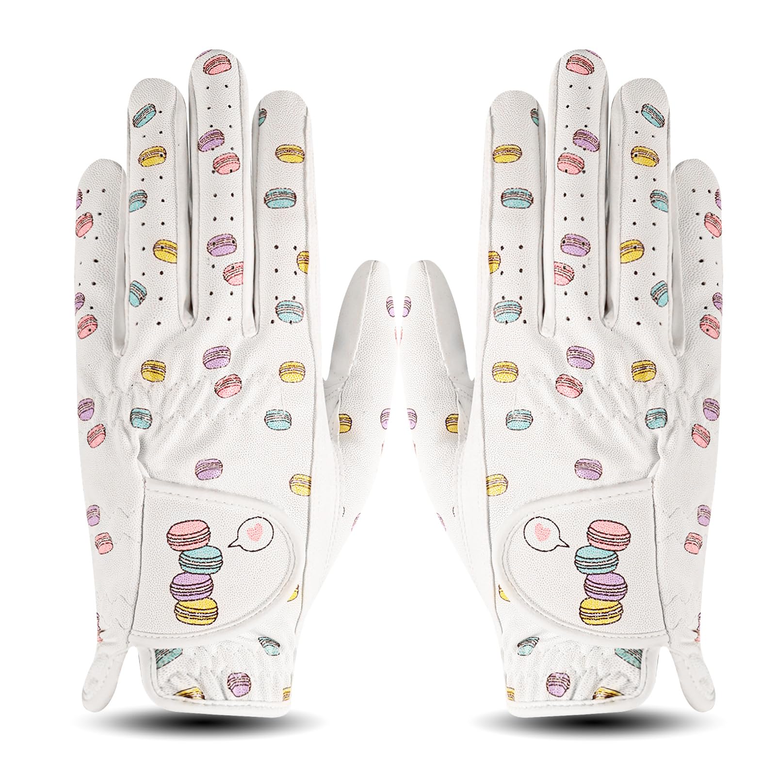 

Golf Made of Natural Sheepskin and Microfiber Macaron Soft and High Includes Golf Marker Women s Gloves, Hand-Sized, Leather, Color, Comfortable,