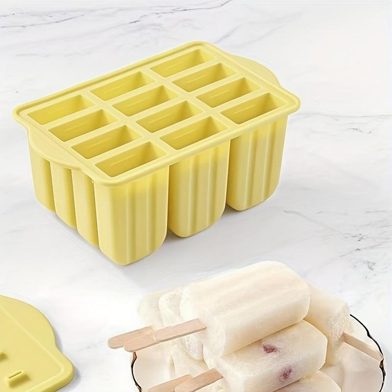 1pc Silicone Ice Pop Maker Mold with Non-Stick Easy Pull Lever , Central Lever Release System , Heavy Duty Silicone Freezer Safe Ice Cream