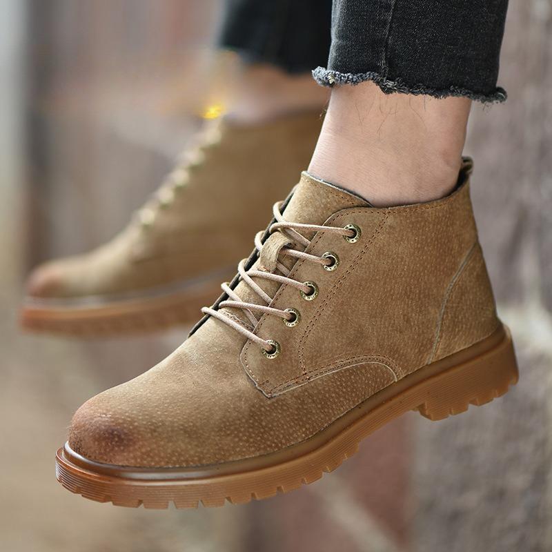 Fashion Men Waterproof Shoes Work Safety Shoes Steel Toe Men Sneakers Wear-resistant Indestructible Construction Man Boot