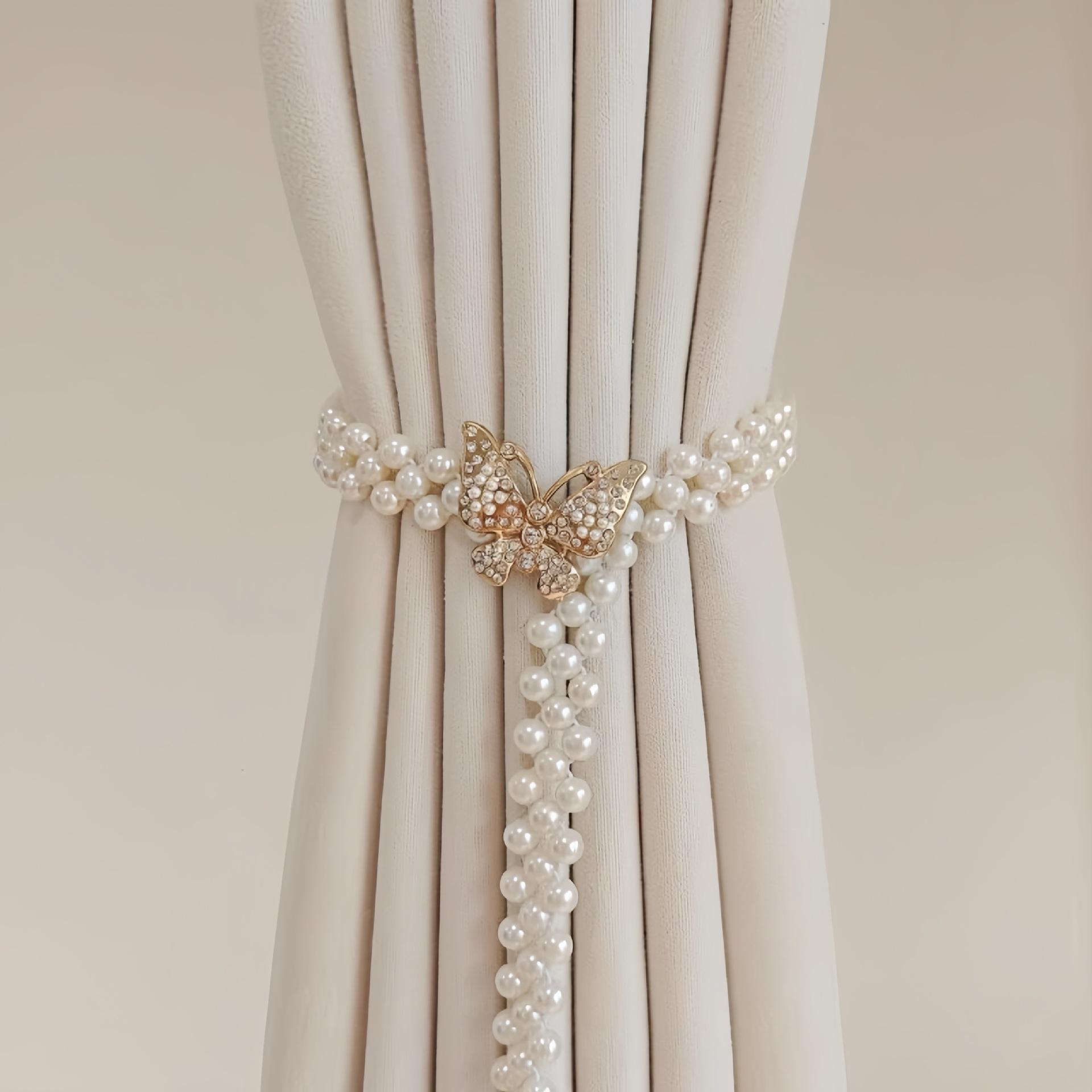 

Еластичний металевий ремінь для штор, краватка, алюмінієвий сплав, креативні пряжки для штор, домашній декор, розкішні завіси, аксесуари, застібки One is one, 2 in a pair