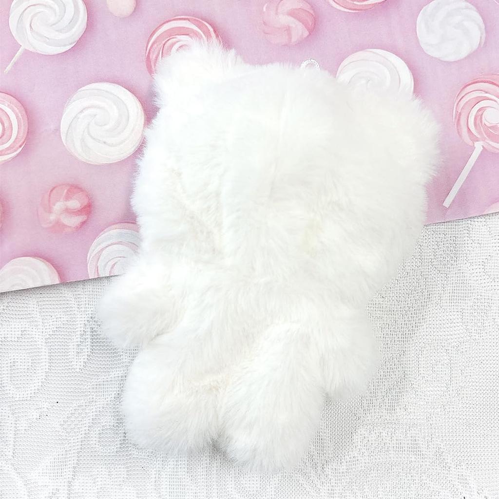 Weiße, flauschige Baumwollkleidung für 10cm Plüschtiere, g.trigger, geeignet für Oshi-Nui (Plüschpuppen)