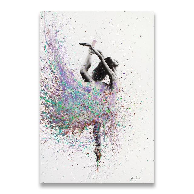 

Танцующая девушка, холст, картина, домашний декор, HD печатная элегантная танцующая балерина, модульные картины, балетные постеры и принты, без рамки 40*60cm
