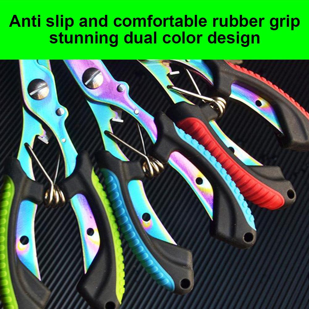 Fishing Pliers Stainless Steel Fishing Hook Remover Saltwater Resistant Fishing Braided Line Cutter Scissors Fishing Equipment