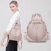 Korean Style Pink Oxford Cloth Women's Backpack - Large Capacity, Anti-Theft, Casual and Stylish.
