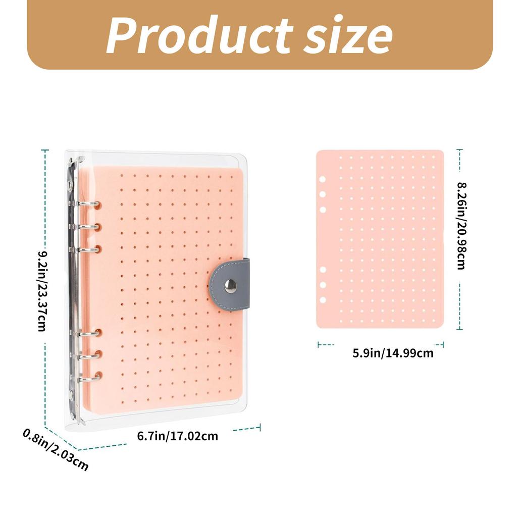 Practical Sturdy Felt Pin Display Books with 6 Pages Portable Brooch Storage Album for Enamel Pins and Earrings