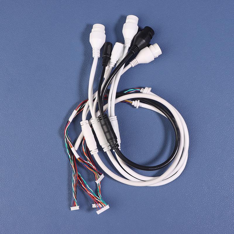12Pin 8/10Core Poe Network Port Dc Female Power Wire Connector Cable For Ip Dome Camera Monitoring Ip Cable