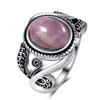 Nasiya Vintage Finger Rings For Women  CopperJewelry 8x10MM Oval Light Purple Created Amethyst Rings  Party Gift