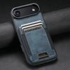Elastic Band Card Slot Wallet Phone Case for Apple 17ProMax & Samsung S25Ultra - Stand Protective Leather Case