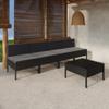 Day and Night - Day and Night 5-piece Garden Furniture Set and Black Synthetic Rattan Cushions