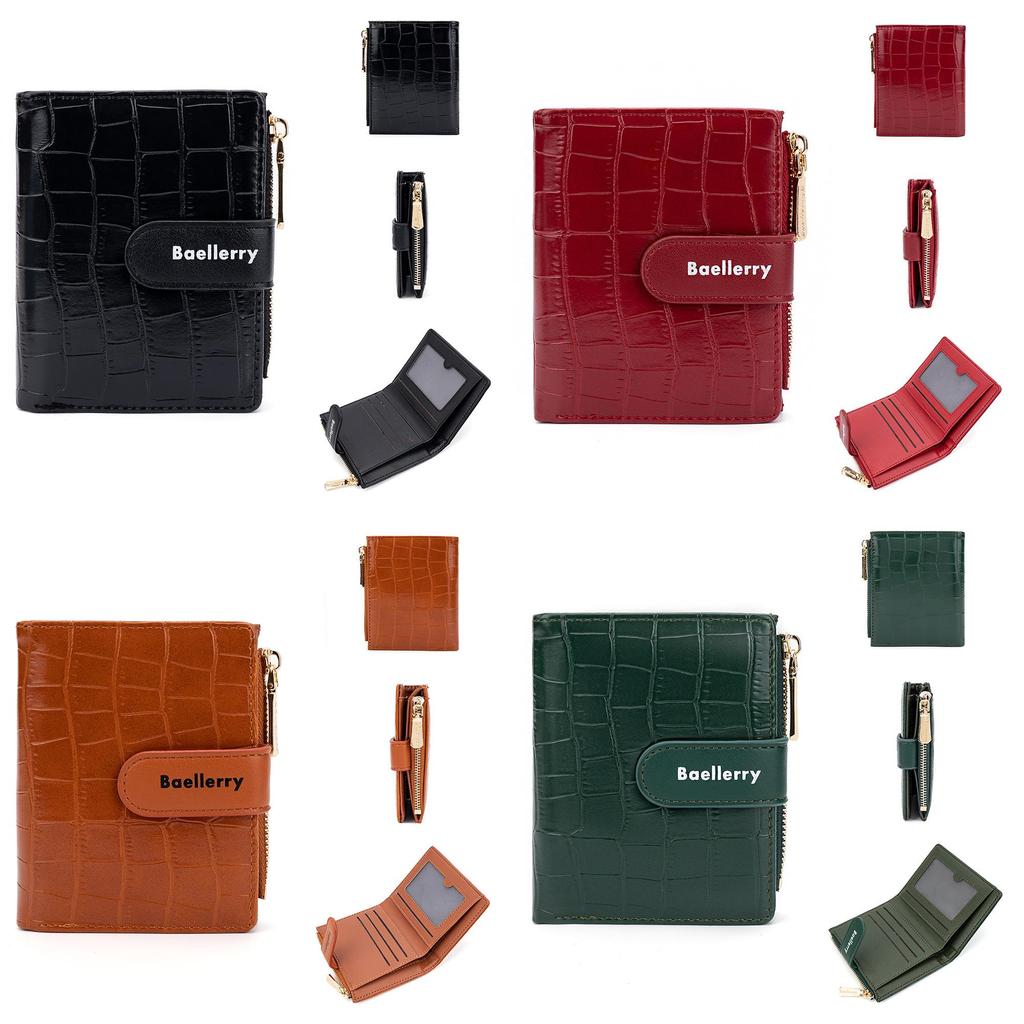 Crossborder Fashion Womens Wallet With Pu Material And Antitheft Zipper For Daily Use