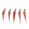 1 Set Umbrella Fishing Rig Kit Set Artificial Soft Fishing Lures Bait Rig for Freshwater Red
