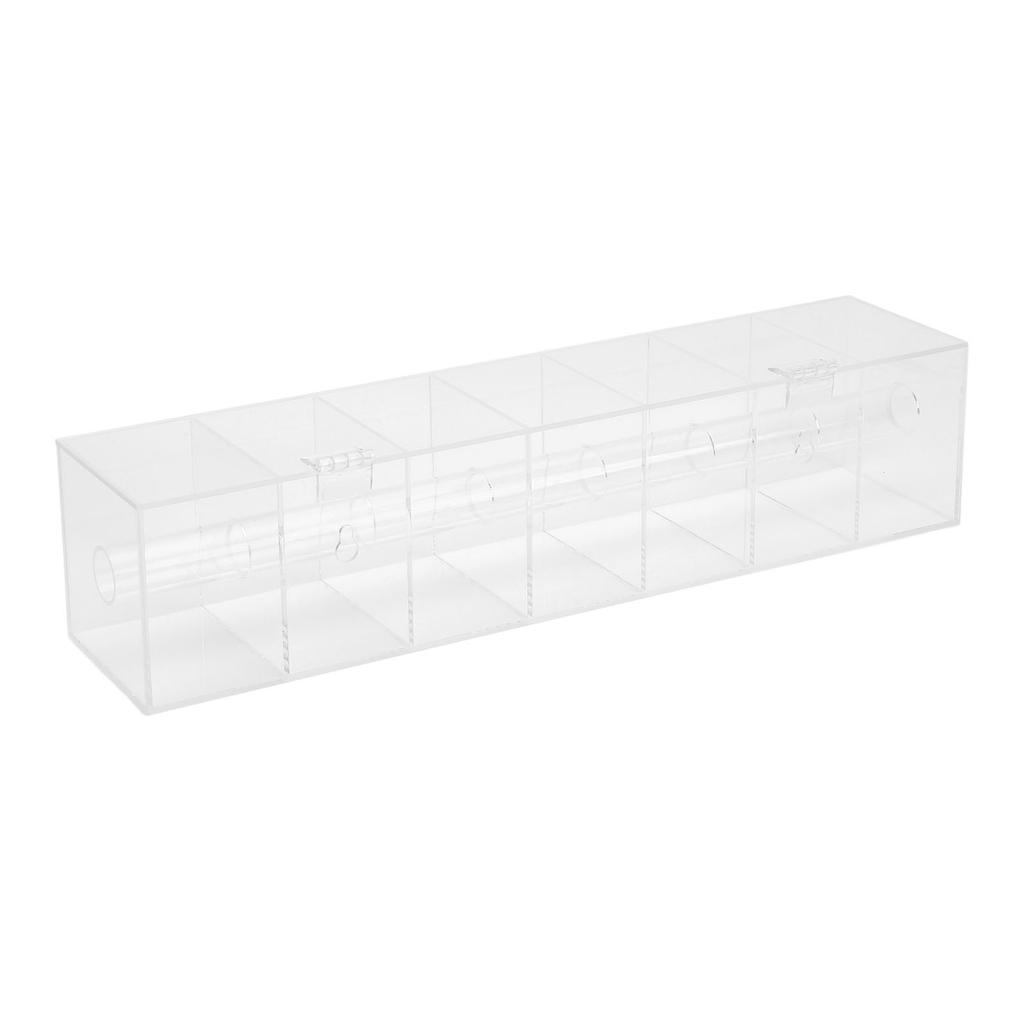 Label Dispenser Sticker Roll Holder Sticker Dispenser Dust Resistant 7 Compartments Clear Label Holder Organizer