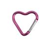 10 Piezas Mosquetón de Aluminio en Forma de Corazón Clip Llavero Gancho para Llavero para Exterior Hebilla Colgante para Botella de Agua Accesorios para Kit de Viaje