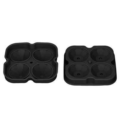 Ice Molds Reusable Silicone Flexible Minus40 Fahrenheit  To 420 Fahrenheit  Anti Adhesion 4 Ice Trays with Removable