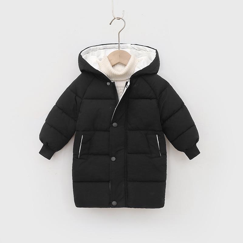 Kids' Winter Thickened Mid-Length Cotton Coat - Boys & Girls Down Jacket for Medium & Large Children