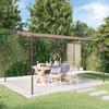 Vidaxl Zadaszenie, Kolor Taupe, 4X3 M, 180 G/M², Tkanina I Stal