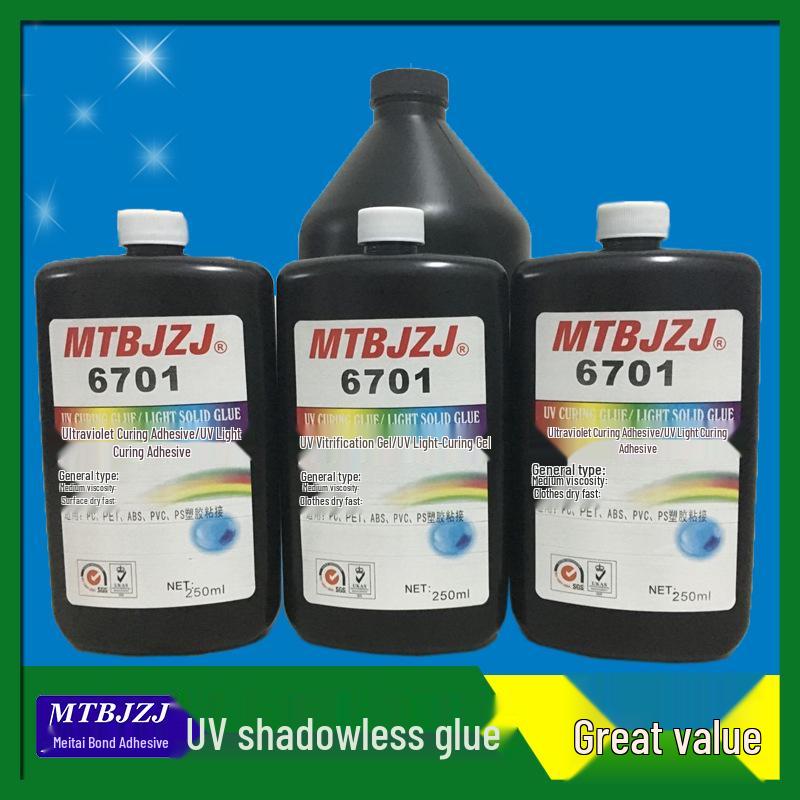 VU 6992 UV Transparent Hard Epoxy Metal Nameplate Glue
