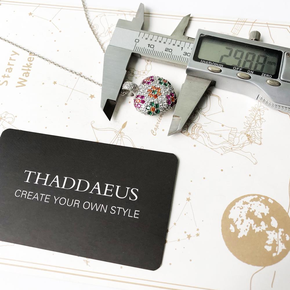 Necklace Heart Colorful Flower Summer New Romantic Fine Jewelry Europe 925 Silver Gift For Women