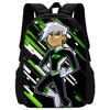 Child School Cute Cartoon Ben Tennyson 10 Backpack with Lunch Bags ,Pencil Bags ,School Bags for Boys Girls Best Gift