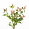 3 Head Artificial Pogostemon Stem Spike Flower Simulation Pogostemon Silk Faux Flower  Table Decor